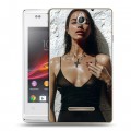 Дизайнерский пластиковый чехол для Sony Xperia E Ирина Шейк