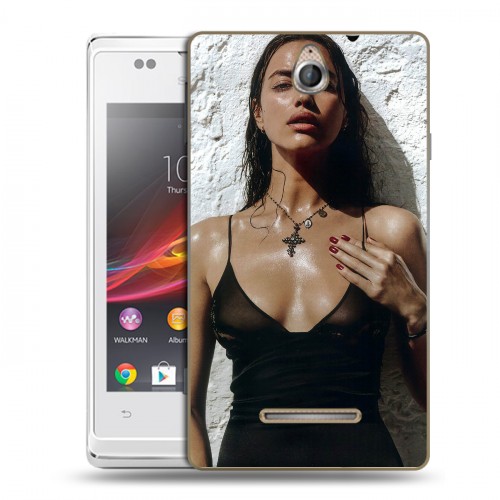 Дизайнерский пластиковый чехол для Sony Xperia E Ирина Шейк