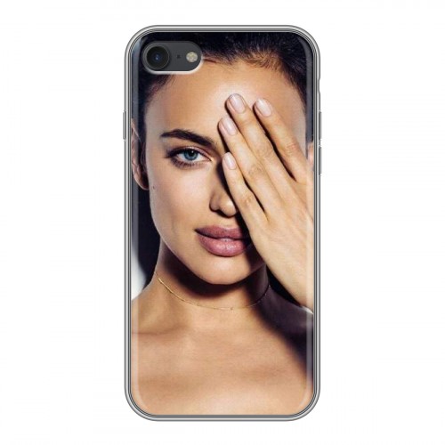 Дизайнерский силиконовый с усиленными углами чехол для Iphone 7 Ирина Шейк