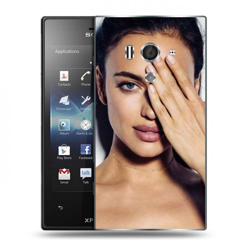 Дизайнерский пластиковый чехол для Sony Xperia acro S Ирина Шейк