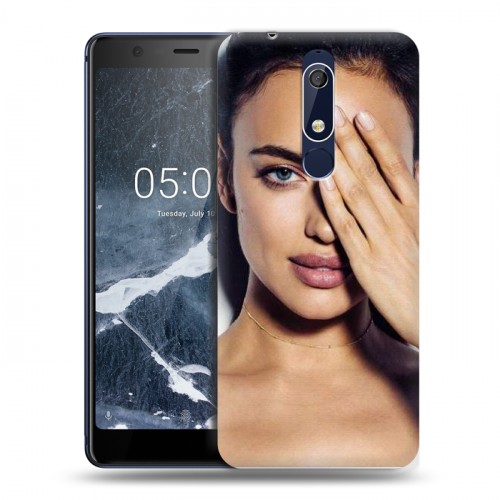 Дизайнерский пластиковый чехол для Nokia 5.1 Ирина Шейк