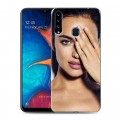 Дизайнерский пластиковый чехол для Samsung Galaxy A20s Ирина Шейк