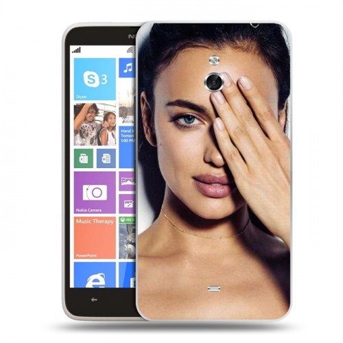 Дизайнерский пластиковый чехол для Nokia Lumia 1320 Ирина Шейк