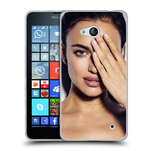 Дизайнерский пластиковый чехол для Microsoft Lumia 640 Ирина Шейк