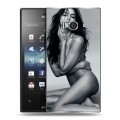 Дизайнерский пластиковый чехол для Sony Xperia acro S Ирина Шейк