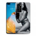 Дизайнерский пластиковый чехол для Huawei P40 Ирина Шейк