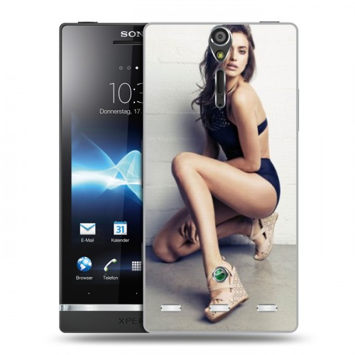 Дизайнерский пластиковый чехол для Sony Xperia S Ирина Шейк