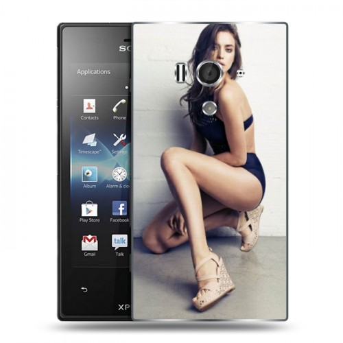 Дизайнерский пластиковый чехол для Sony Xperia acro S Ирина Шейк