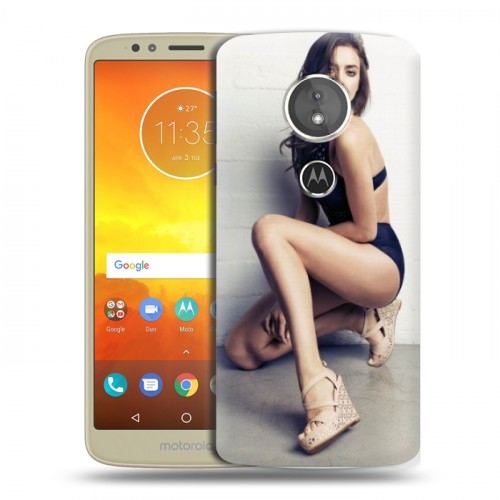 Дизайнерский пластиковый чехол для Motorola Moto E5 Ирина Шейк