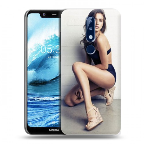 Дизайнерский пластиковый чехол для Nokia 5.1 Plus Ирина Шейк