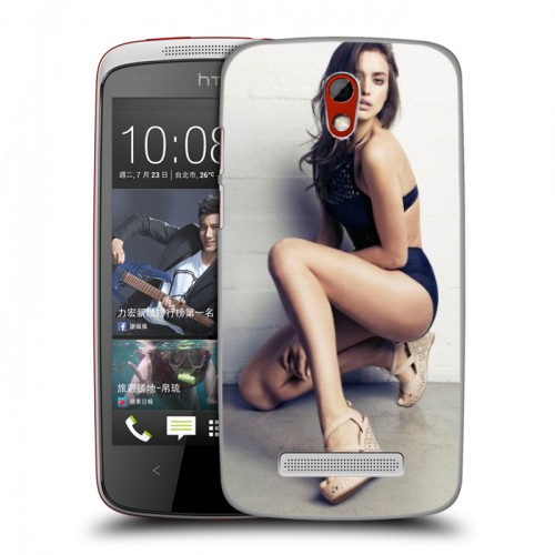 Дизайнерский пластиковый чехол для HTC Desire 500 Ирина Шейк