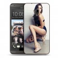 Дизайнерский пластиковый чехол для HTC Desire 700 Ирина Шейк