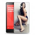 Дизайнерский силиконовый чехол для Xiaomi RedMi Note Ирина Шейк