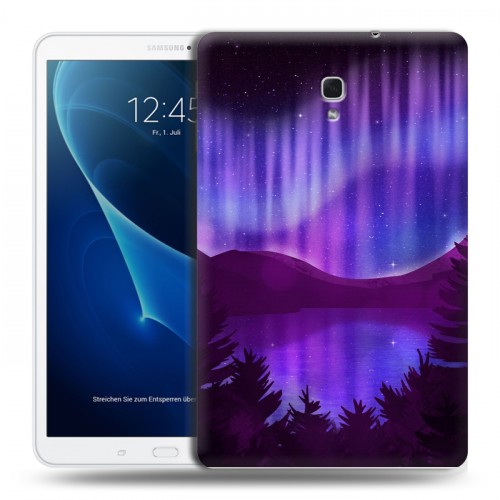 Дизайнерский силиконовый чехол для Samsung Galaxy Tab A 10.5 Северное сияние
