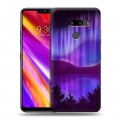 Дизайнерский пластиковый чехол для LG G8 ThinQ Северное сияние