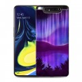 Дизайнерский пластиковый чехол для Samsung Galaxy A80 Северное сияние