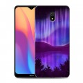 Дизайнерский силиконовый с усиленными углами чехол для Xiaomi RedMi 8A Северное сияние