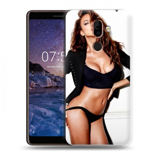 Дизайнерский пластиковый чехол для Nokia 7 Plus Ирина Шейк