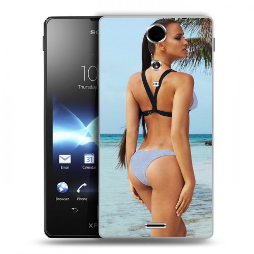 Дизайнерский пластиковый чехол для Sony Xperia TX Ирина Шейк