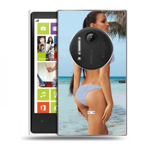 Дизайнерский пластиковый чехол для Nokia Lumia 1020 Ирина Шейк
