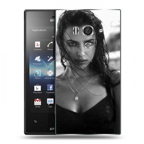 Дизайнерский пластиковый чехол для Sony Xperia acro S Ирина Шейк