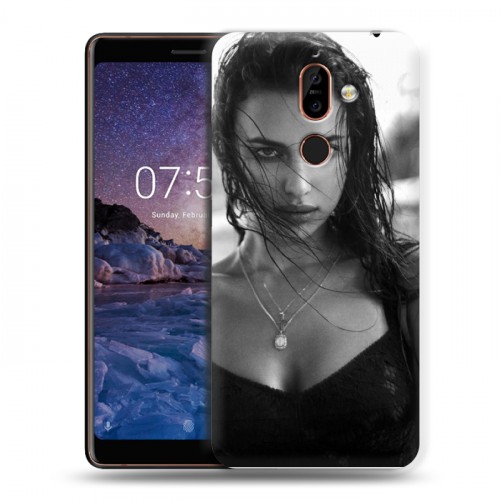 Дизайнерский пластиковый чехол для Nokia 7 Plus Ирина Шейк