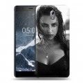 Дизайнерский пластиковый чехол для Nokia 3.1 Ирина Шейк