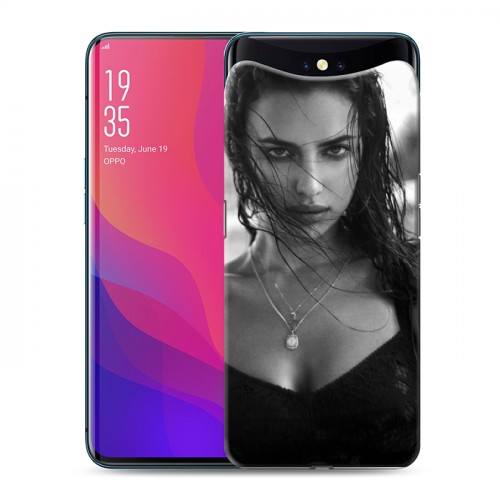 Дизайнерский силиконовый чехол для OPPO Find X Ирина Шейк