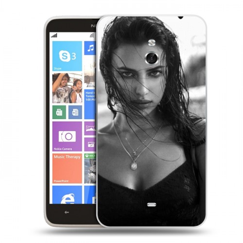 Дизайнерский пластиковый чехол для Nokia Lumia 1320 Ирина Шейк