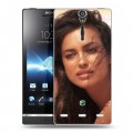 Дизайнерский пластиковый чехол для Sony Xperia S Ирина Шейк