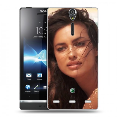 Дизайнерский пластиковый чехол для Sony Xperia S Ирина Шейк