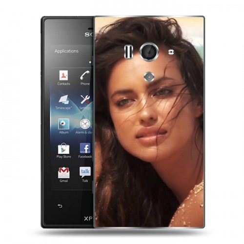 Дизайнерский пластиковый чехол для Sony Xperia acro S Ирина Шейк