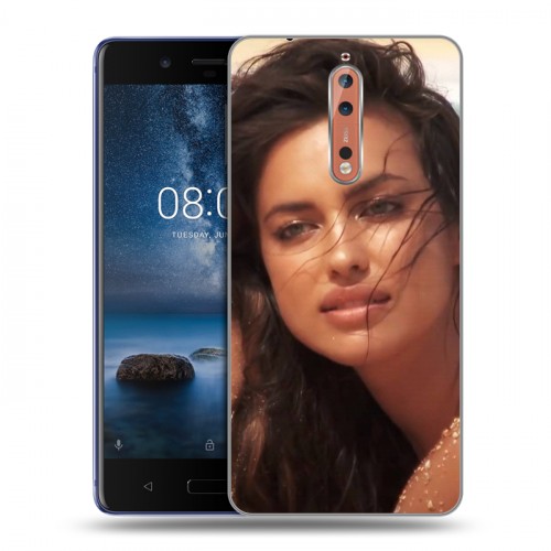 Дизайнерский пластиковый чехол для Nokia 8 Ирина Шейк