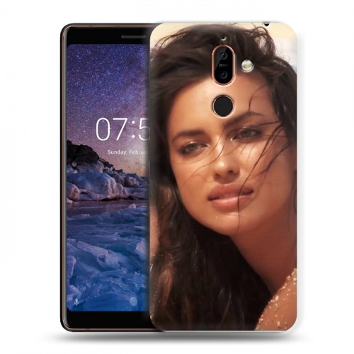 Дизайнерский пластиковый чехол для Nokia 7 Plus Ирина Шейк