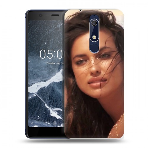 Дизайнерский пластиковый чехол для Nokia 5.1 Ирина Шейк