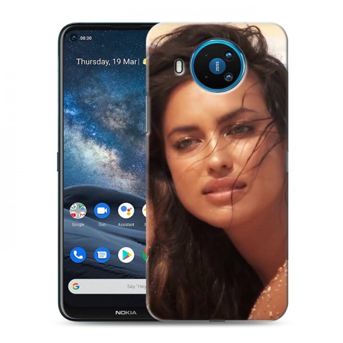 Дизайнерский силиконовый чехол для Nokia 8.3 Ирина Шейк