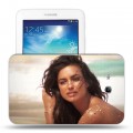 Дизайнерский силиконовый чехол для Samsung Galaxy Tab 3 Lite Ирина Шейк
