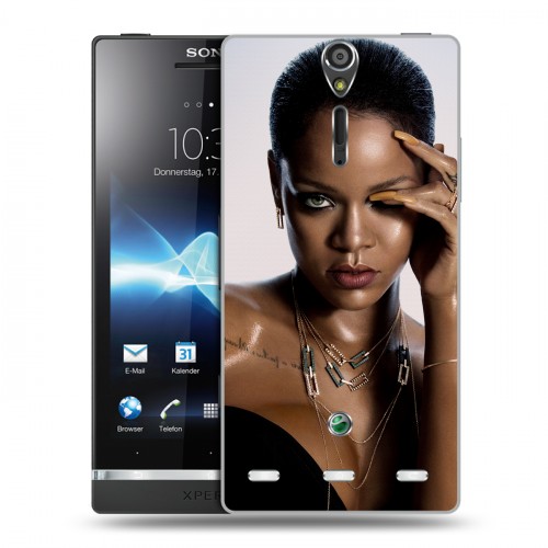 Дизайнерский пластиковый чехол для Sony Xperia S Риана