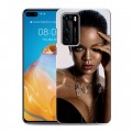 Дизайнерский пластиковый чехол для Huawei P40 Риана