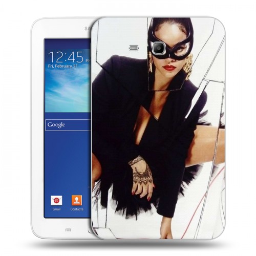 Дизайнерский силиконовый чехол для Samsung Galaxy Tab 3 Lite Риана