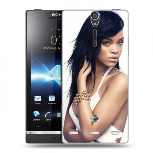 Дизайнерский пластиковый чехол для Sony Xperia S Риана