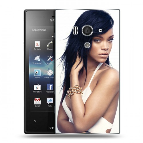 Дизайнерский пластиковый чехол для Sony Xperia acro S Риана