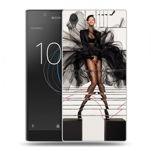 Дизайнерский пластиковый чехол для Sony Xperia L1 Риана