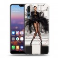 Дизайнерский силиконовый с усиленными углами чехол для Huawei P20 Pro Риана