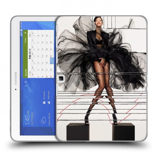 Дизайнерский силиконовый чехол для Samsung Galaxy Tab 4 10.1 Риана