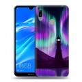 Дизайнерский пластиковый чехол для Huawei Y6 (2019) Северное сияние