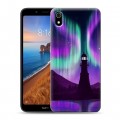 Дизайнерский силиконовый чехол для Xiaomi RedMi 7A Северное сияние