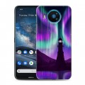 Дизайнерский силиконовый чехол для Nokia 8.3 Северное сияние