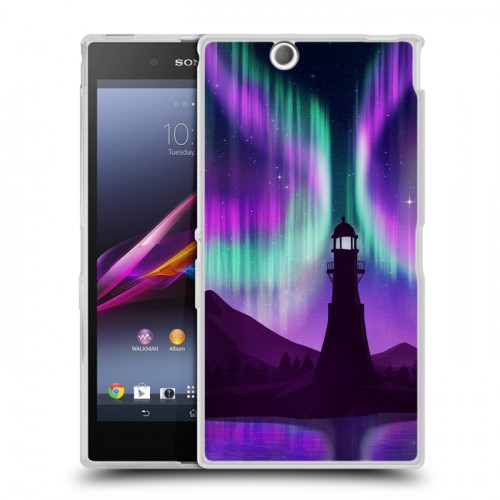 Дизайнерский пластиковый чехол для Sony Xperia Z Ultra  Северное сияние