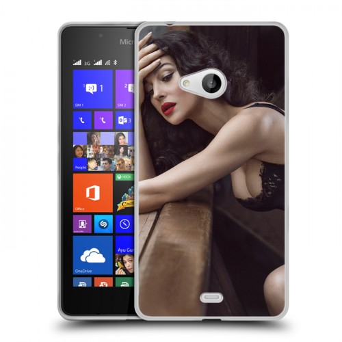 Дизайнерский пластиковый чехол для Microsoft Lumia 540 Моника